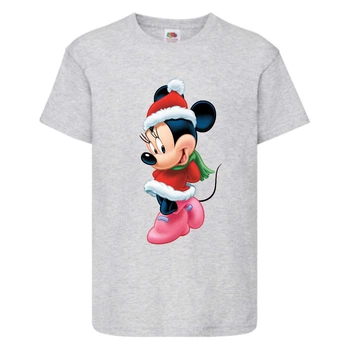 Футболка детская Микки Маус 001 (Mickey Mouse) серая (MMS gr 001) 116 см