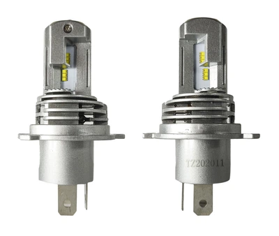 LED лампы H4 светодиоды ZEUS М3 pro. 12-24V 55W 5000Lm. Светодиодные лэд лампы без проводов!