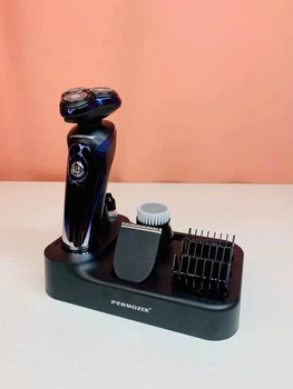 Электробритва Pro Mozer Mz-2025 Стайлер 8 В 1 Машинка Триммер Щетка Бритва