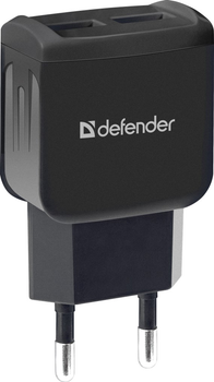 Мережевий зарядний пристрій Defender UPC-21 2xUSB, 5V/2.1А з кабелем micro-USB (83581)
