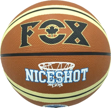 Мяч баскетбольный Newt Fox ball №7 Коричнево-бежевый (NE-BAS-1026)