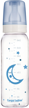 Пляшка скляна Canpol Babies 240 мл (42/101 Блакитний)