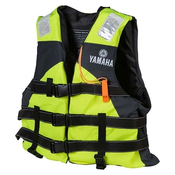 Жилет спасательный страховочный для воды Yamaha черно-салатовый размер L YM-1018L/G