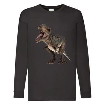 Лонгслив реглан Парк Юрского Периода 0013 (Jurassic Park) черный (JPK blc 0013) 152 см