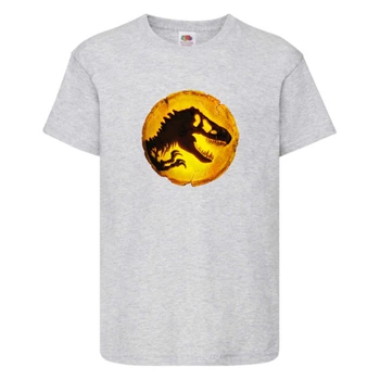 Футболка детская Парк Юрского Периода 008 (Jurassic Park) серая (JPK gry 008) 164 см