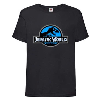 Футболка детская Парк Юрского Периода 009 (Jurassic Park) черная (JPK blc 009) 128 см