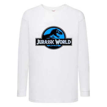 Лонгслив реглан Парк Юрского Периода 009 (Jurassic Park) белый (JPK wh 009) 116 см