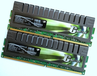 Пара игровой оперативной памяти Patriot Genesis DDR2 4Gb (2Gb+2Gb) 800MHz PC2 6400U CL5 (PGS24G6400ELK) Б/У