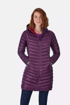 Куртка Rab Microlight Parka wmns 12 Червоний-Фіолетовий
