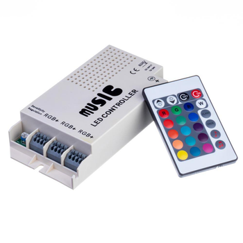 Контролер музичний для RGB стрічки 9А/108Вт RR 24 кнопки