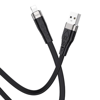 Кабель зарядки Hoco X53 (2.4A) (1M) для Apple Lightning to USB для iOS пристроїв iPhone iPad iPod Швидка зарядка Чорний