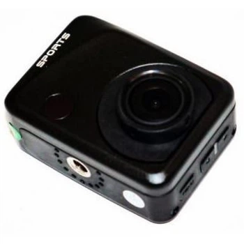 Экшн камера для подводной съемки Action Camera Sportscam Lid F-40 для активного отдыха – маленькая водонепроницаемая камера с аквабоксом и креплением , Черная