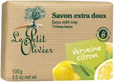 Екстраніжне мило Le Petit Olivier 100% vegetal oils soap Вербена та лимон 100 г (3549620005301)