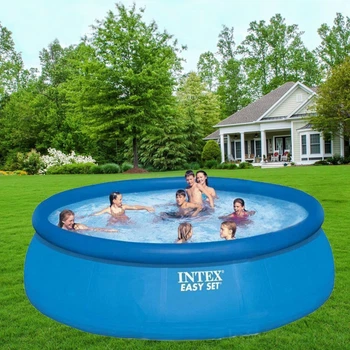 Надувной бассейн Intex 26168, 457 х 122 см (3 785 л/ч, лестница, тент, подстилка)