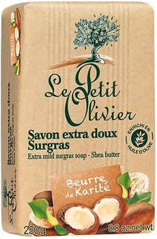 Екстраніжне мило Le Petit Olivier 100% Vegetal oils soap Олія Ши 250 г (3549620005585)