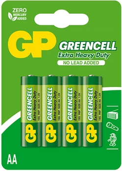 Baterie GP GREENCELL 15G-U4 AA 4 szt (6479667)