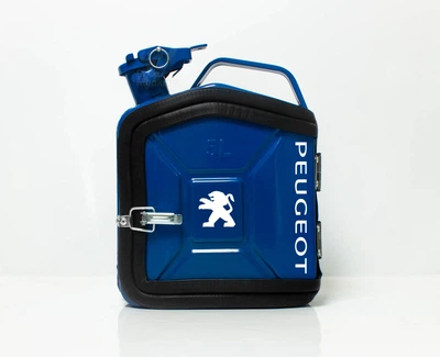 Подарок для мужчин Канистра-бар 5 л с маркой авто Peugeot Синяя + 2 стакана в подарок Shop Monkeys (KA-Peugeot-4217)