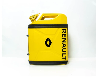 Подарок для мужчин Канистра-бар 20 л с маркой авто Renault Жёлтая + 2 стакана в подарок Shop Monkeys (KA-Renault-5320)