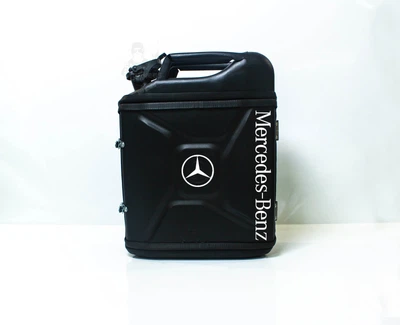 Подарок для мужчин Канистра-бар 20 л с маркой авто Mercedes-Benz Чёрная + 2 стакана в подарок Shop Monkeys (KA-Mercedes-Benz-4814)