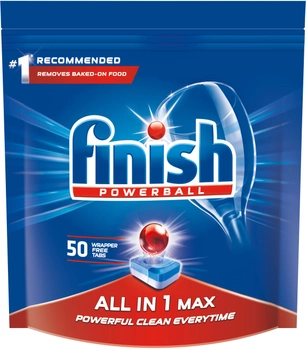 Таблетки для посудомоечных машин FINISH All in 1 Max 50 tabs *2 (4820108002548)