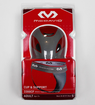 Корсет для паха с защитной чашечкой McDavid Athletic Supporter & Mesh(3300) S Серый