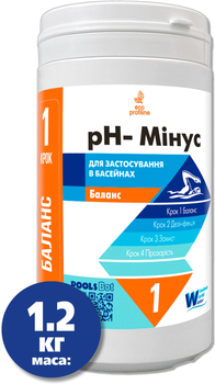 Засіб для корекції рівня pH Water World Window рН- (мінус) 1.2 кг (туба) (4820062880923)