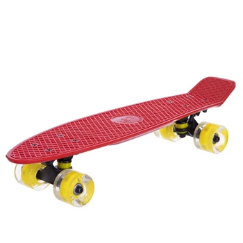 Пенни борд Penny Board круизер пластиковый со светящимися колесами