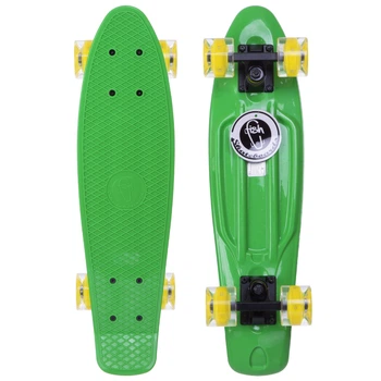 Пенни Борд Fish Skateboard penny Светятся колеса Салатовый 57 см (FL10)
