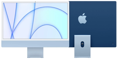Моноблок Apple iMac 24" М1 4.5К 8‑ядер GPU 256GB Blue (MGPK3UA/A)