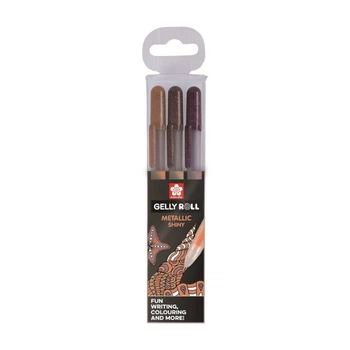 Набор гелевых ручек Sakura Metallic Nature 3цв.