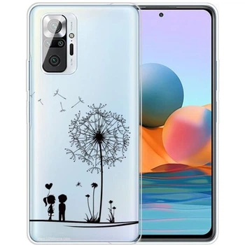 Силиконовый (TPU) чехол Deexe Pretty Glossy для Xiaomi Redmi Note 10 Pro - Dandelion