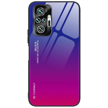 Защитный чехол Deexe Gradient Color для Xiaomi Redmi Note 10 Pro - Blue / Rose