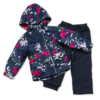Демисезонный комплект на флисе NANO S17M256-Flower_DkNavy темно-синий 74 - 82 см (S17M256-Flower_DkNavy-12m)