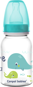 Пляшка Canpol babies PP Love&Sea 120 мл Бірюзовий (59/300_tur)