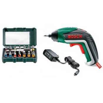 Аккумуляторный шуруповерт литиевый Bosch IXO V Basic + Набор бит Metabo Promotion 15 шт (06039A8020+626703000)