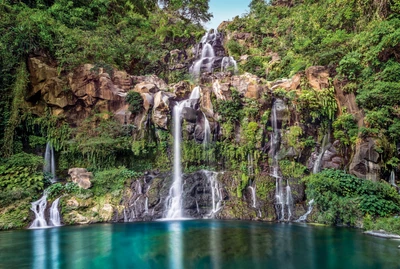 Фотообои флизелиновые Komar Cascade (Каскад) 368х248 см 4 сегмента (XXL4-026)