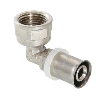 Косинець (прес-фітинг) Valtec DN 16x1/2" перехідний з внутрішньою різьбою (VTm.252.N.001604)