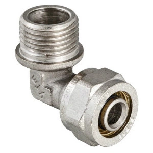 Косинець обжимний Valtec DN 16х1/2" перехідний з зовнішньою різьбою (VTm.353.N.001604)