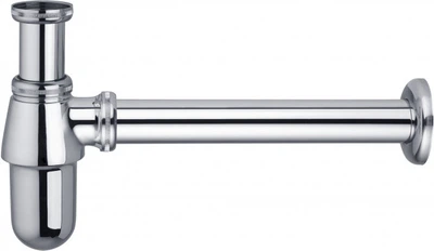 Сифон для умывальника Ghidini DN 32х1 1/4" латунный хром (с выпуском) 526