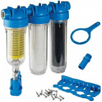 Фильтр самопромывной Atlas Filtri Hydra RAINMASTER TRIO Dn 1/2" (90 mcr) тройной (RA6095214)