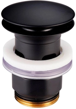 Донный клапан для раковины DEVIT Art 13140B черный матовый