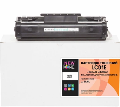 Картридж NewTone для HP LJ 5L/6L/3100 аналог C3906A Black (LC01E)