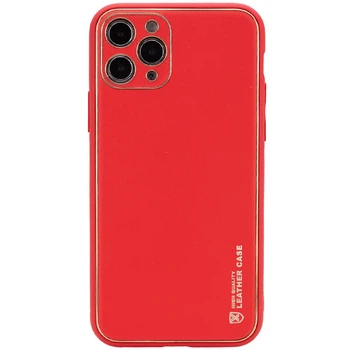 Шкіряний чохол Xshield для Apple iPhone 12 Pro Max (6.7") Червоний / Red Без бренду