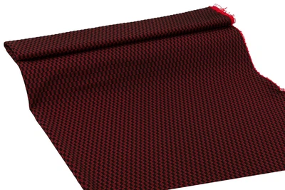 Ткань Жаккард трикотаж "Серена" фигуры красный пог. м. (9608)