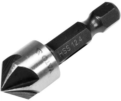 Зенківка конічна для металу YATO HEX- 1/4" 12.4 x 40 мм (YT-44724)