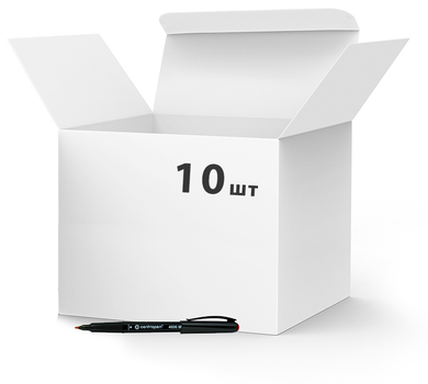 Набор маркеров для дисков Centropen CD-Pen Ergoline 1 мм Красный 10 шт (4606/02) (8595013631812)