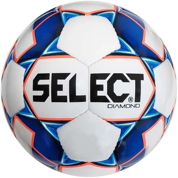 Мяч футбольный Select DIAMOND White-Blue-Orange размер 4