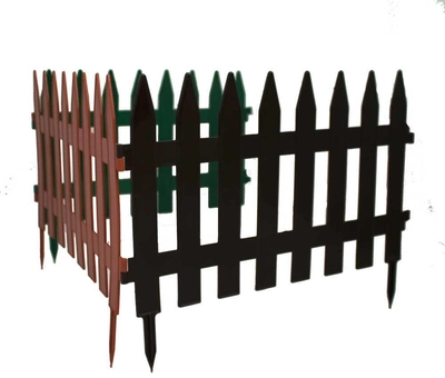 Заборчик садовый ММ-пласт коричневый 46*36 см (GAR)