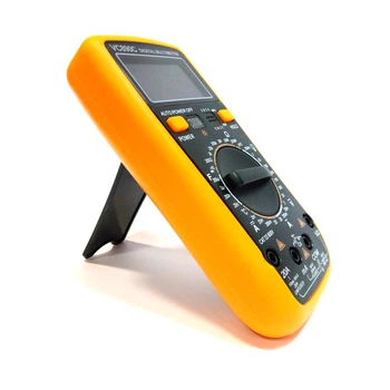 Мультиметр Voltronic VC-890C 200мВ-1000В постоянное напряжение 2чA-20A постоянный ток 200Ом-200Мом сопротивление 2KHz-20KHz частота -20°C-1000°C температура 2nF-200чF емкость 3 разрядный дисплей 1999 140х65х40мм 170г