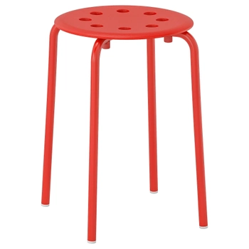 Табурет IKEA MARIUS красный 002.461.96